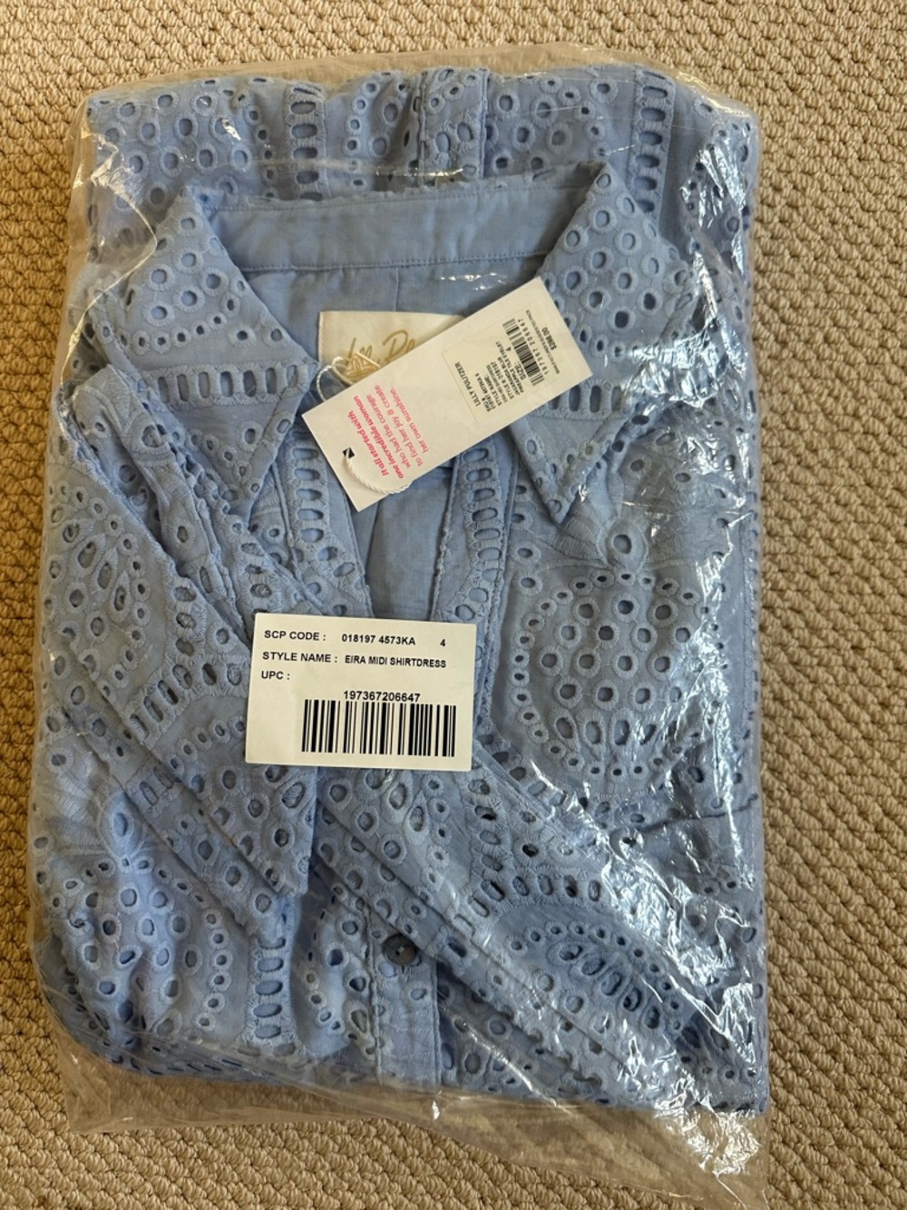 NEW Lilly Pulitzer Eira Shirt Dress. Jacaranda Blue. US 4. NWT - Picture 5 of 6